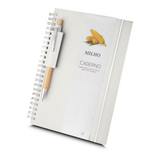 Caderno Com Capa Em Papel 100% Reciclado