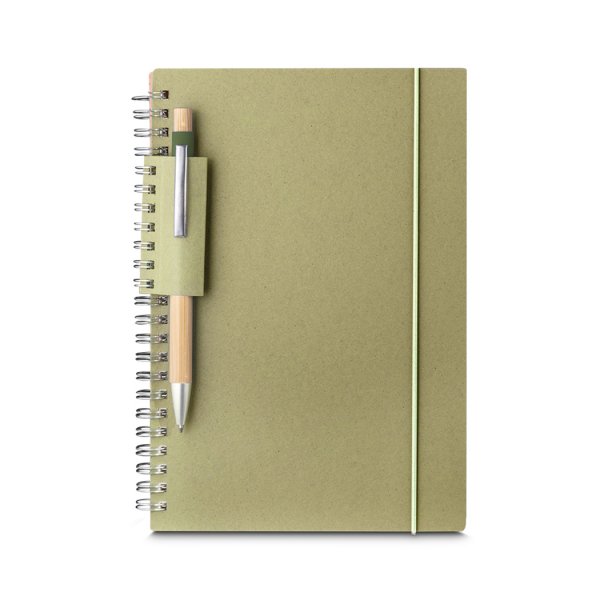 Caderno Com Capa Em Papel 100% Reciclado