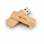 Pen Drive Em Bambu Com 16GB