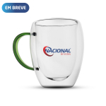 Caneca de vidro personalizada